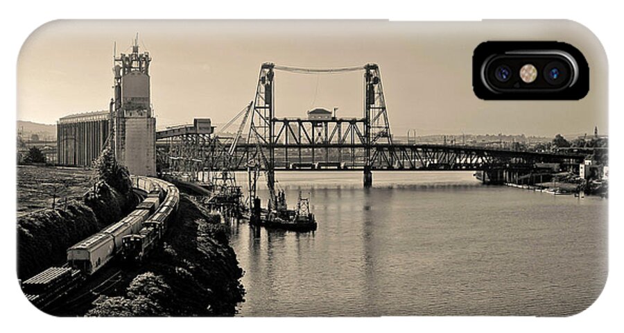 Portland iPhone X Case featuring the photograph Portland Steel Bridge by Albert Seger
