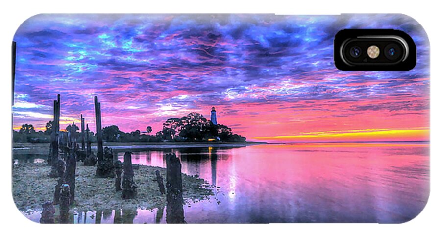 St. Marks National Wildlife Refuge iPhone X Case featuring the photograph Pre Dawn at St. Marks #1 by Don Mercer