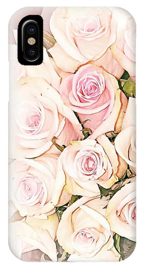 Pretty iPhone X Case featuring the photograph Pretty Roses by Rachel Hannah