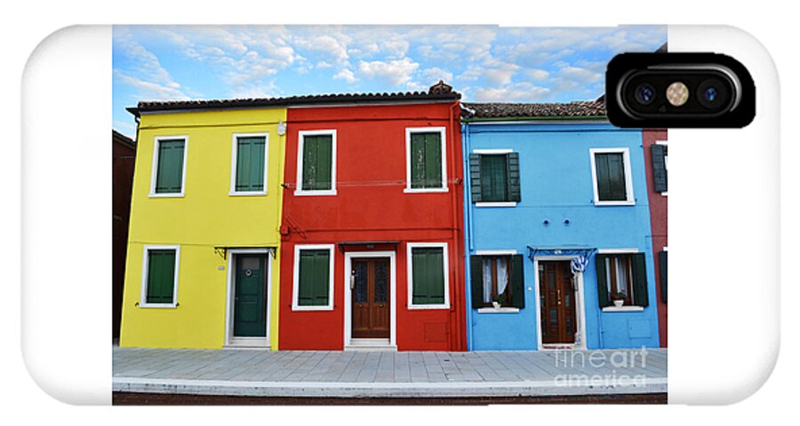 Burano iPhone X Case featuring the photograph Primary Colors Too Burano Italy by Rebecca Margraf