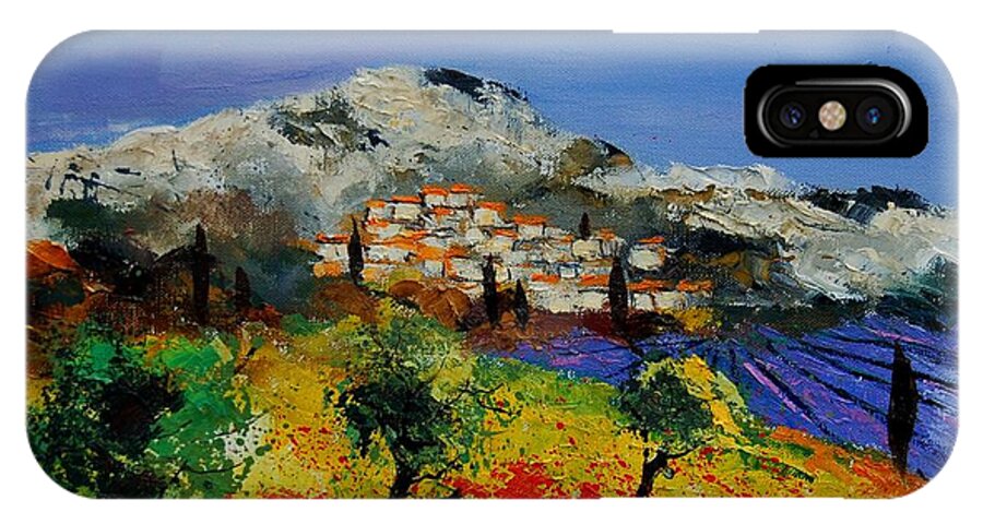 Provence iPhone X Case featuring the painting Provence 569010 by Pol Ledent