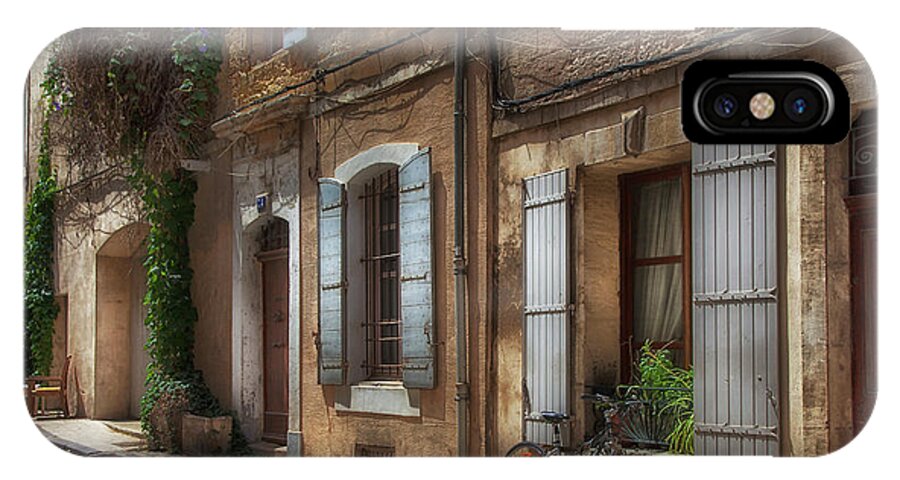 Provence iPhone X Case featuring the photograph Provence Street Scene by Timothy Johnson