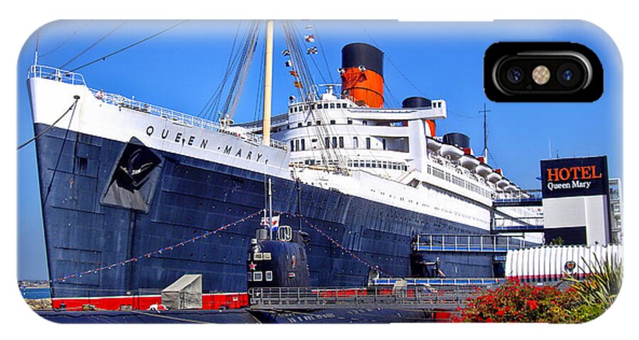 Queen Mary iPhone X Case featuring the photograph Queen Mary Ship by Mariola Bitner