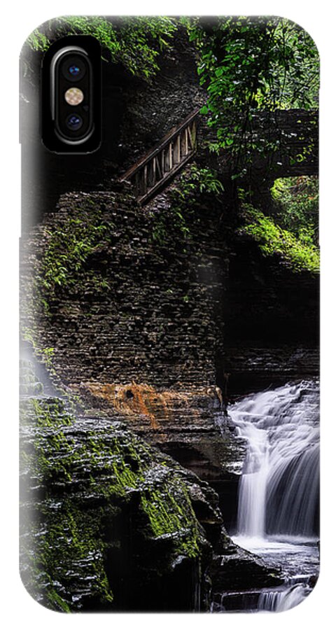 50s iPhone X Case featuring the photograph Rainbow Falls by Edgars Erglis