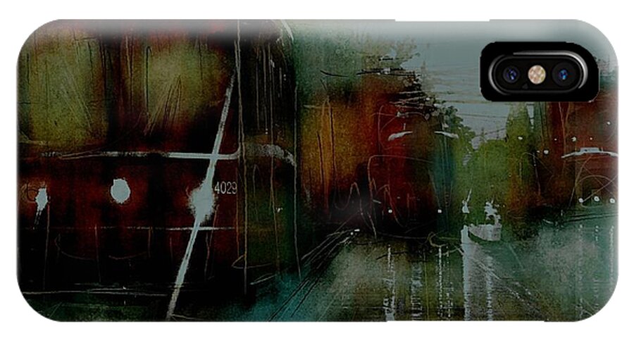 Rain iPhone X Case featuring the photograph Rainy Day on the TTC by Jim Vance