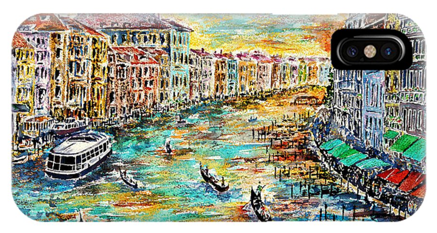 Watercolour iPhone X Case featuring the painting Recalling Venice by Almo M