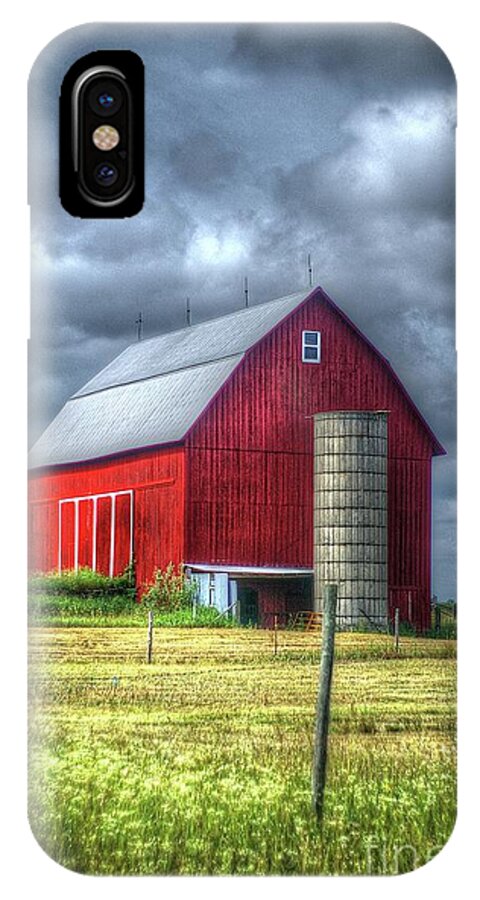Barn iPhone X Case featuring the photograph Red Barn by Randy Pollard