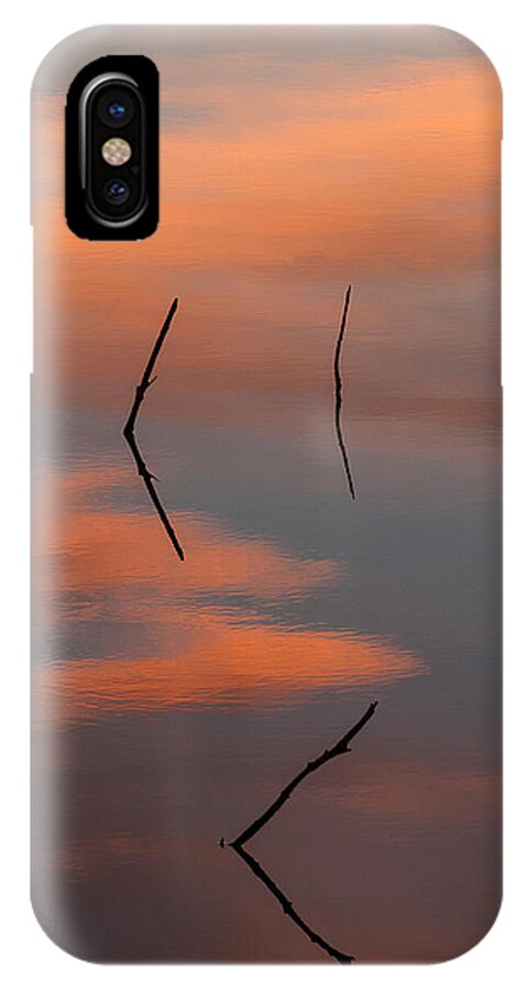 Clouds iPhone X Case featuring the photograph Reflected Sunrise by Monte Stevens