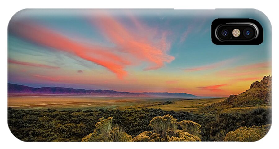 Great Salt Lake iPhone X Case featuring the photograph Reflections of a Sunset Unseen by Dave Koch