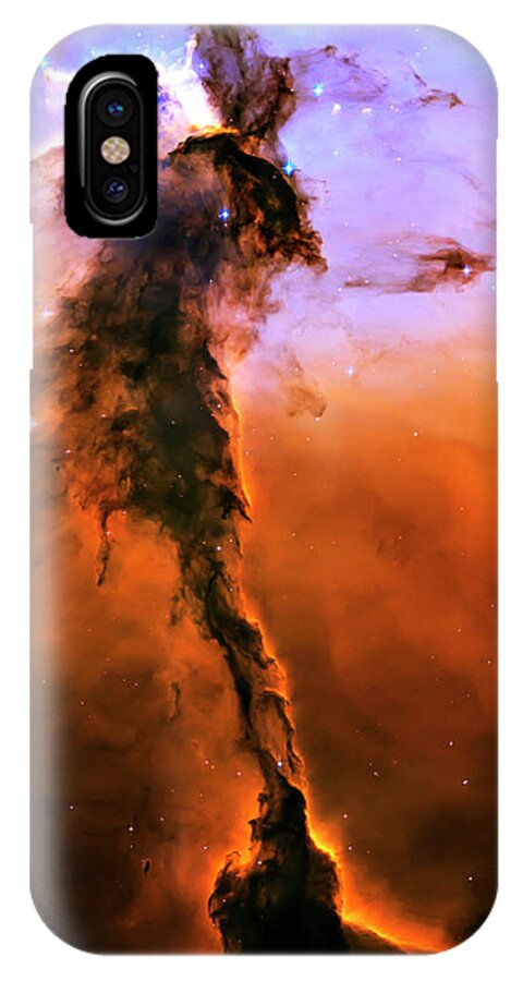 Outer Space iPhone X Case featuring the photograph Release - Eagle Nebula 2 by Jennifer Rondinelli Reilly - Fine Art Photography