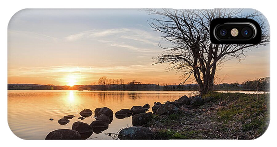 Montgomery iPhone X Case featuring the photograph Reservoir Sunset by Kristopher Schoenleber