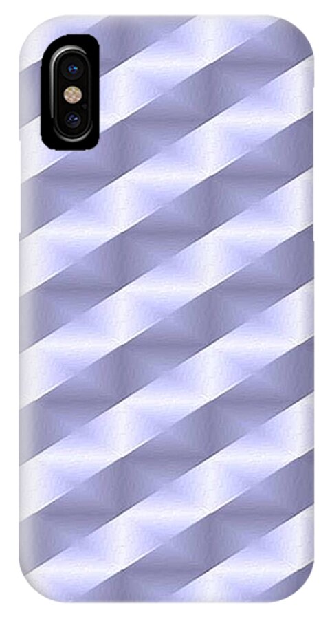 Triangle iPhone X Case featuring the painting Ribbons by Vickie G Buccini