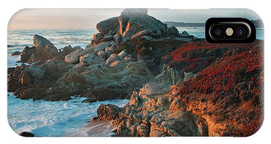 Nature iPhone X Case featuring the photograph Ribera Beach Sunset Carmel California by Charlene Mitchell