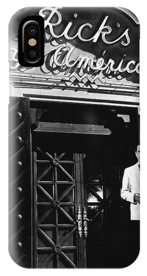 Ricks Cafe Americain Casablanca 1942 iPhone X Case featuring the photograph Ricks Cafe Americain Casablanca 1942 by David Lee Guss