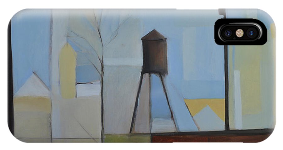 Suburban iPhone X Case featuring the painting Ridgefield by Ron Erickson