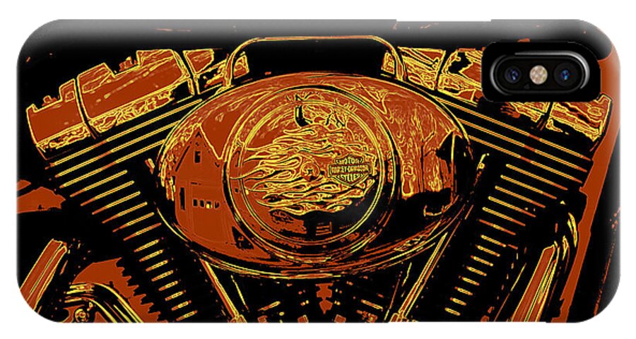 Modern Art iPhone X Case featuring the painting Road King by Gary Grayson