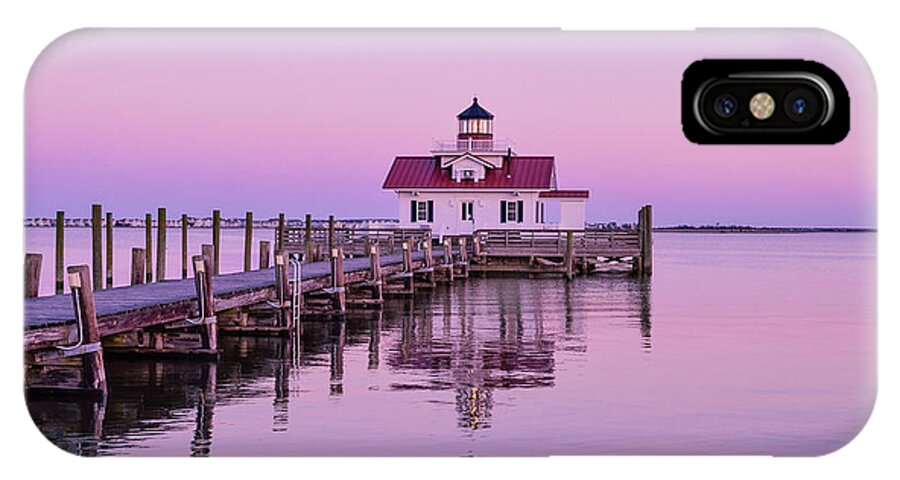 Roanoke iPhone X Case featuring the photograph Roanoke Marshes Lighthouse by Joe Ormonde