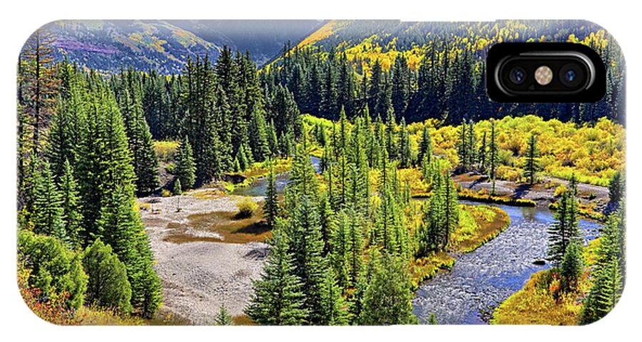 Colorado iPhone X Case featuring the photograph Rockies and Aspens - Colorful Colorado - Telluride by Jason Politte