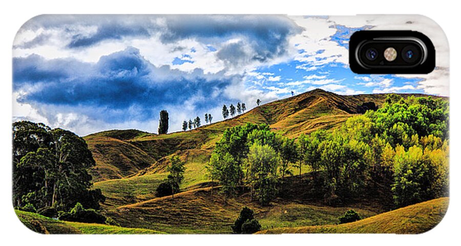 New Zealand Landscapes iPhone X Case featuring the photograph Rolling Hills by Rick Bragan