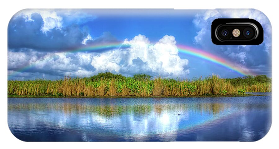 Rainbow iPhone X Case featuring the photograph Rue's Rainbow by Mark Andrew Thomas