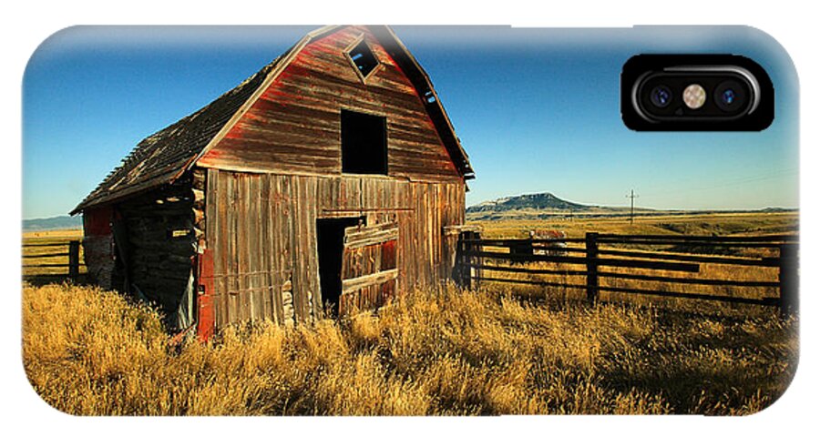Old iPhone X Case featuring the photograph Rural Noir by Todd Klassy