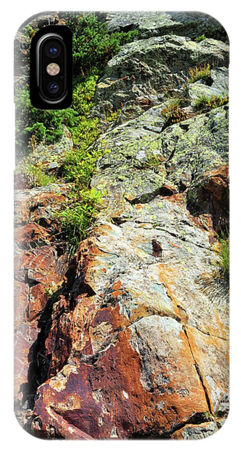 Rock iPhone X Case featuring the photograph Rusty Rock Face by Ron Cline