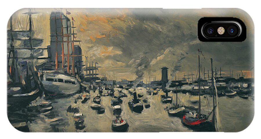 Sail iPhone X Case featuring the painting Sail Amsterdam 2015 by Nop Briex