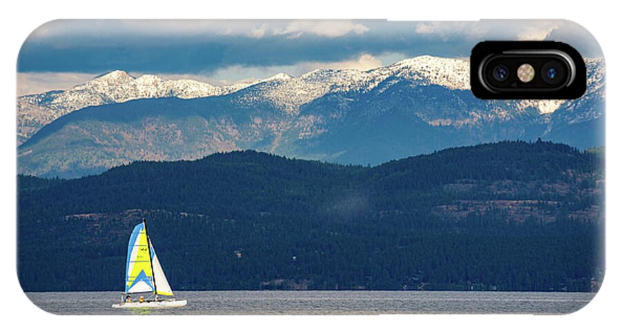 Sail iPhone X Case featuring the photograph Sailing Flathead Lake by David Hart