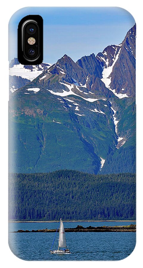 Boat iPhone X Case featuring the photograph Sailing Lynn Canal by Cathy Mahnke