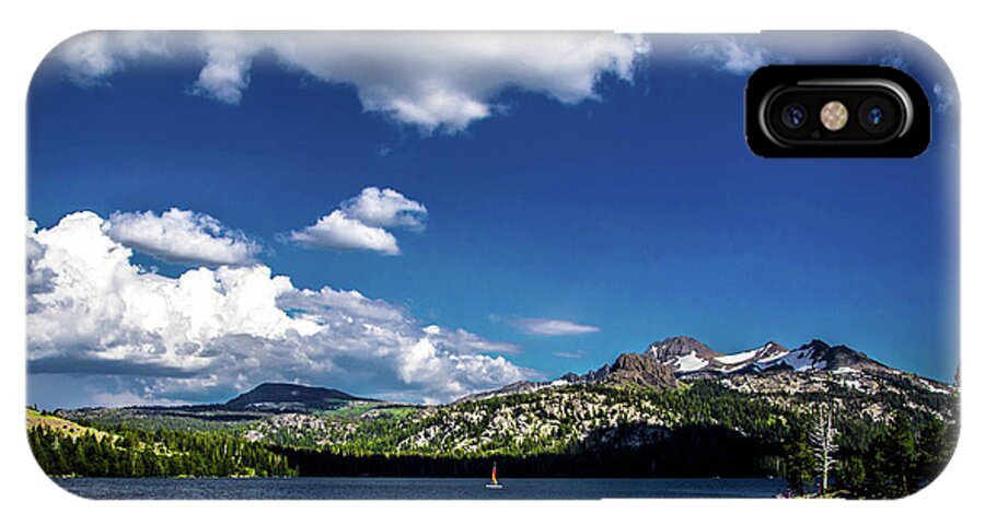 Caples Lake iPhone X Case featuring the photograph Sailing on Caples Lake by Steph Gabler