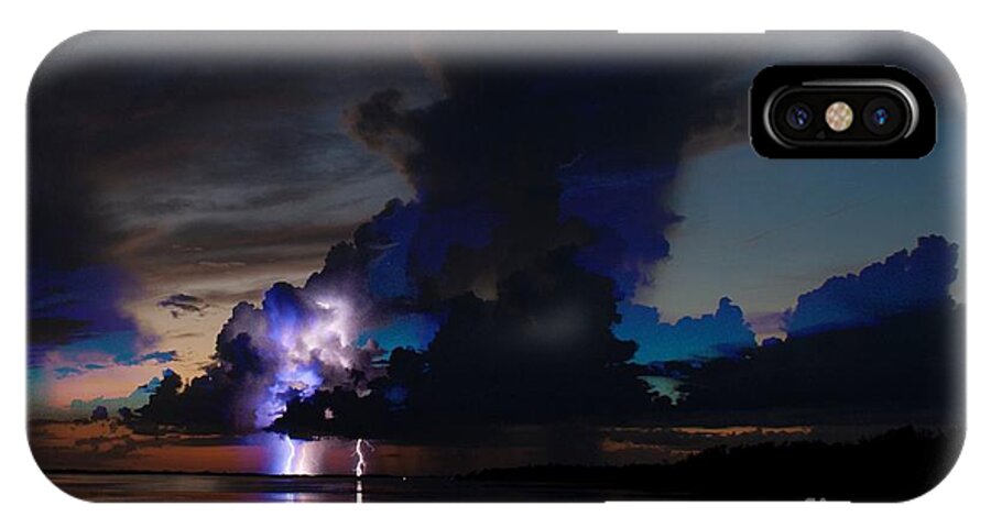 Lightning iPhone X Case featuring the photograph Sailors Delight by Quinn Sedam