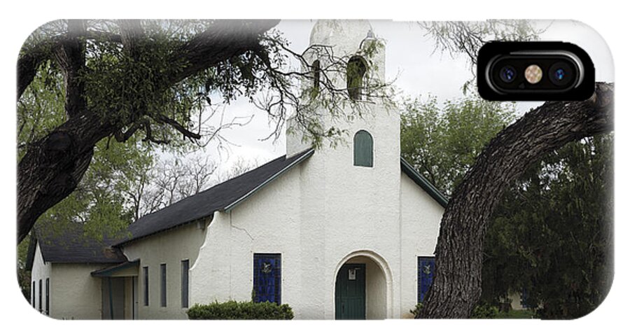 Texas iPhone X Case featuring the photograph Saint Miguel Archangel Catholic Church in little Los Ebanos by Carol M Highsmith