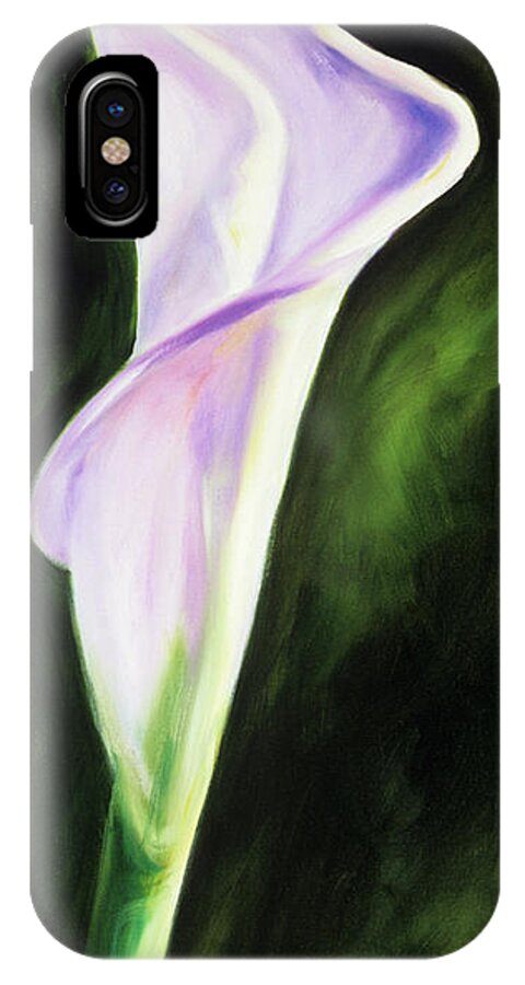 Calla Lily iPhone X Case featuring the painting Sally P by Shannon Grissom
