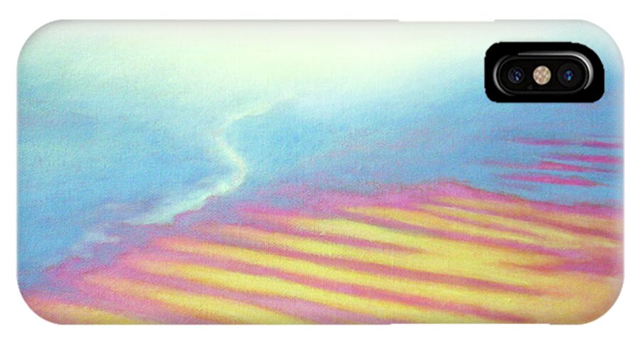 San Blas iPhone X Case featuring the painting San Blas Sunrise Ripples by Angela Treat Lyon