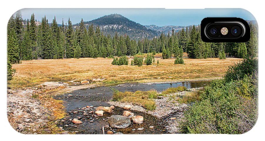Sierra Nevada iPhone X Case featuring the photograph San Joaquin River Scene by Kristia Adams