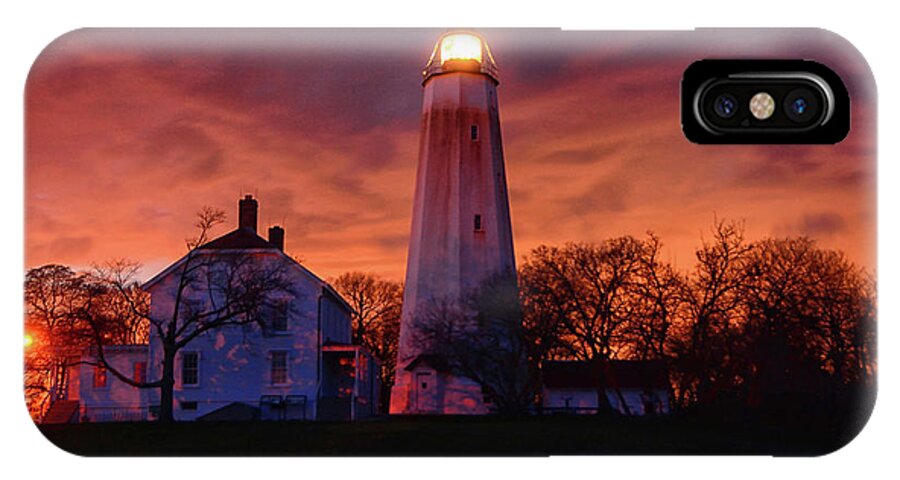 Sandy Hook Lighthouse iPhone X Case featuring the photograph Sandy Hook Lighthouse by Raymond Salani III