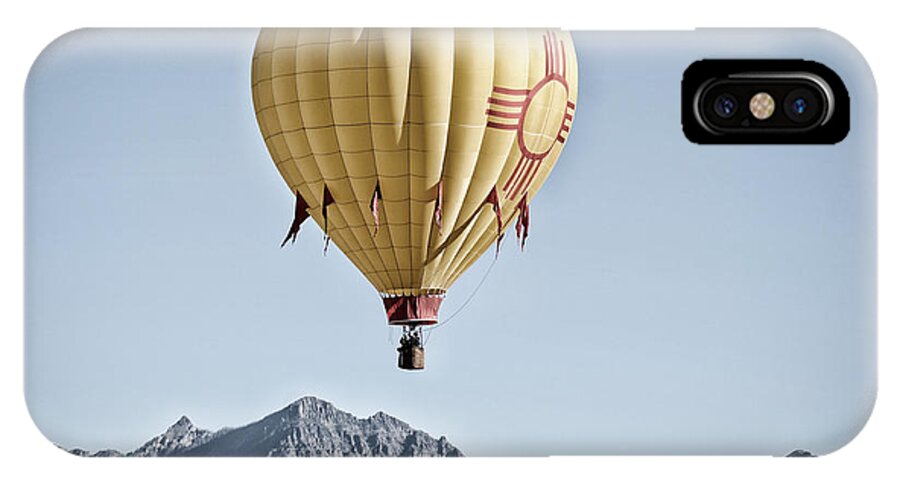 Hot Air Balloons iPhone X Case featuring the photograph Santa Fe Air Force by Kevin Munro