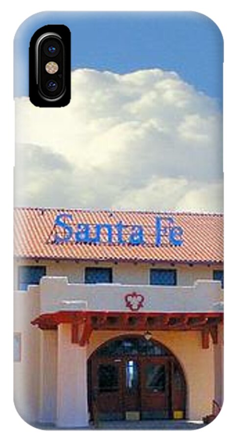Santa Fe iPhone X Case featuring the photograph Santa Fe Depot in Amarillo Texas by Janette Boyd