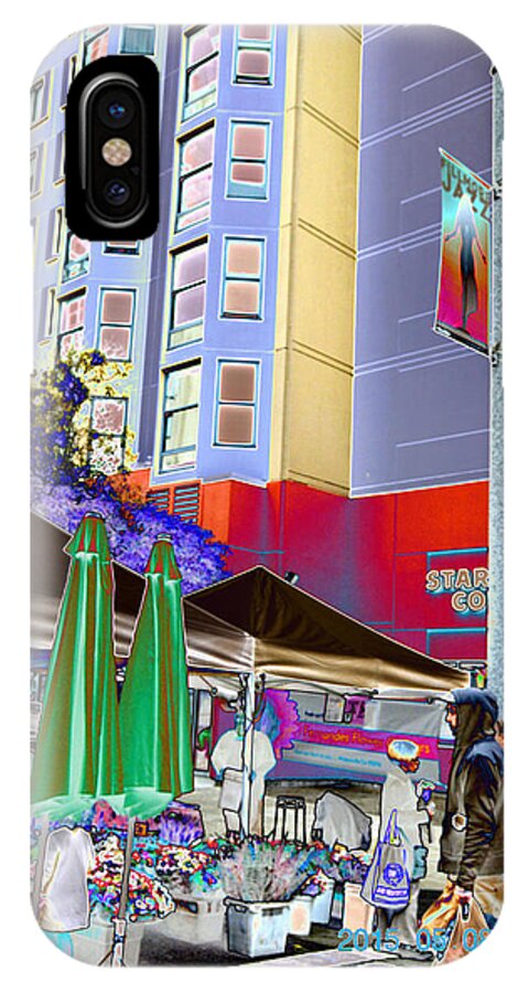  iPhone X Case featuring the photograph Saturday market by Tom Kelly