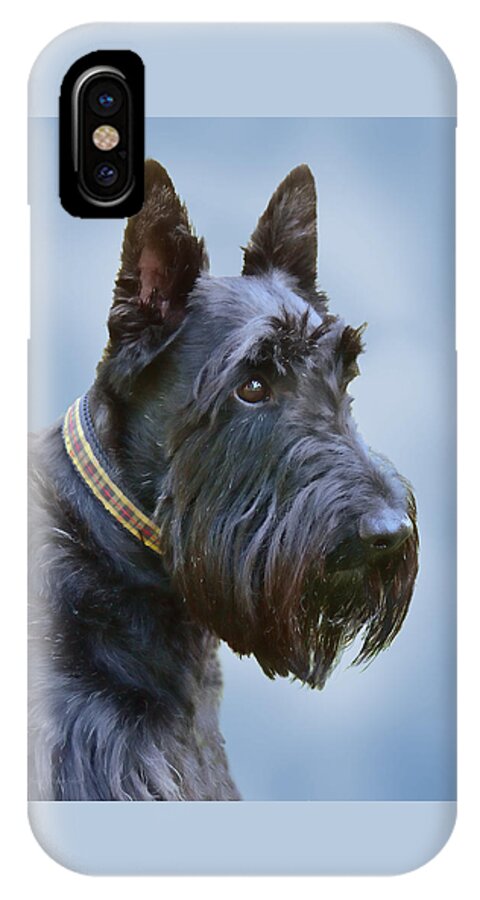 Scottish Terrier iPhone X Case featuring the photograph Scottish Terrier Dog by Jennie Marie Schell