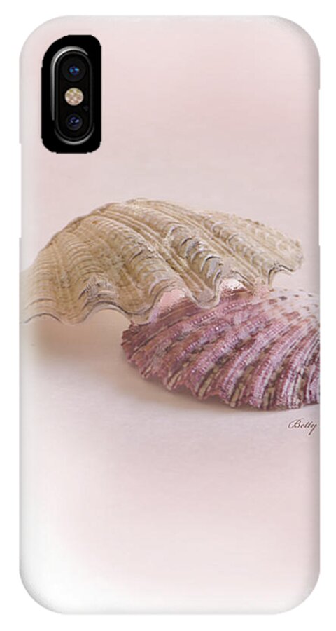 Sea Shell iPhone X Case featuring the photograph Seashell Love by Betty LaRue