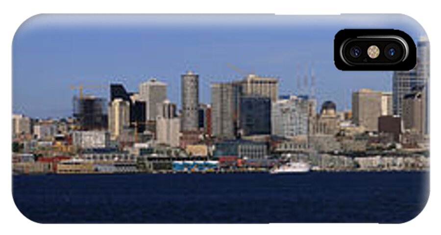 3scape iPhone X Case featuring the photograph Seattle Panoramic by Adam Romanowicz