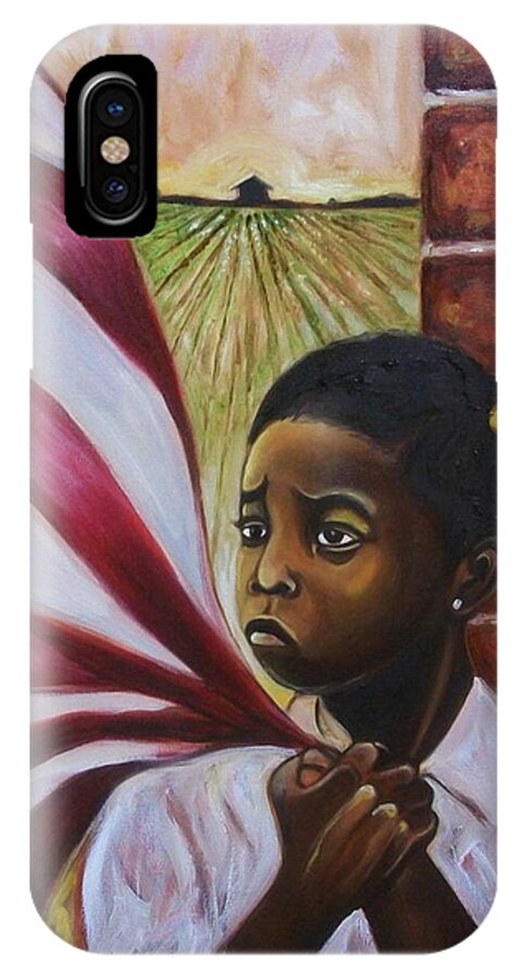Emery Franklin Art iPhone X Case featuring the painting See Yourself by Emery Franklin