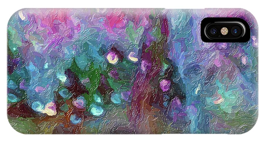Colors Lavender iPhone X Case featuring the digital art Sensations II by Don Wright