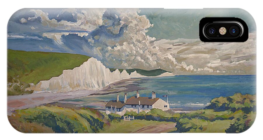Seven Sisters iPhone X Case featuring the painting Seven Sisters by Nop Briex