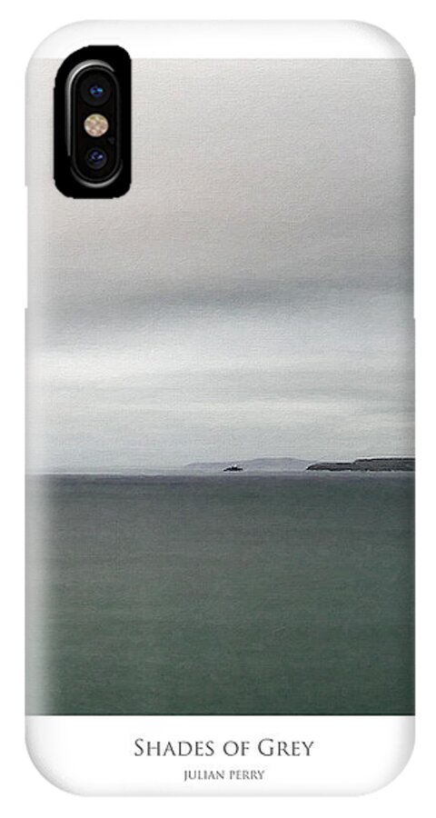 Cornwall iPhone X Case featuring the digital art Shades of Grey by Julian Perry