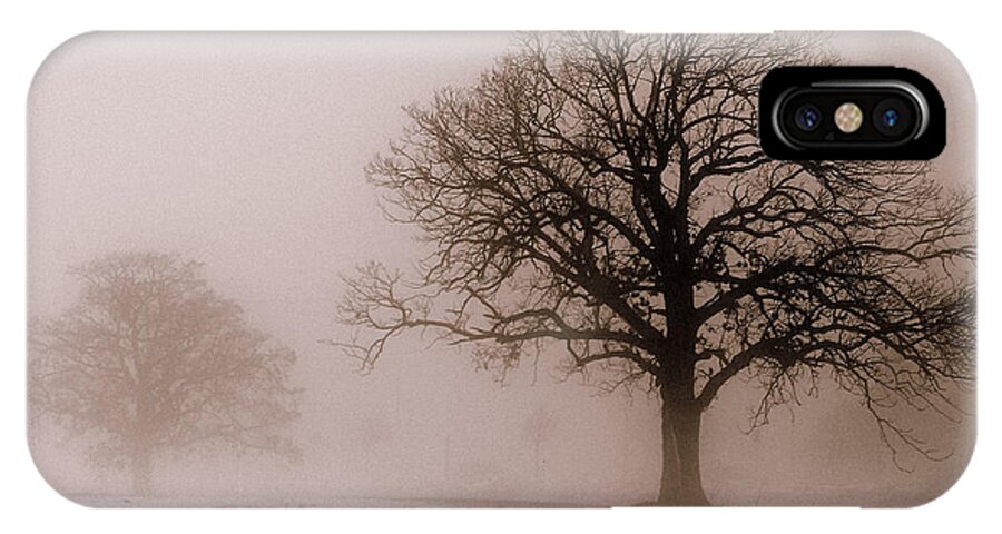 Tree iPhone X Case featuring the photograph Shadows in the Fog by Linda Mishler