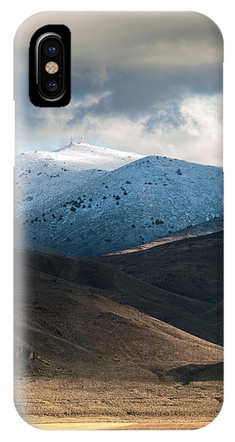 Shaffer Mountain iPhone X Case featuring the photograph Shaffer with Snow by The Couso Collection