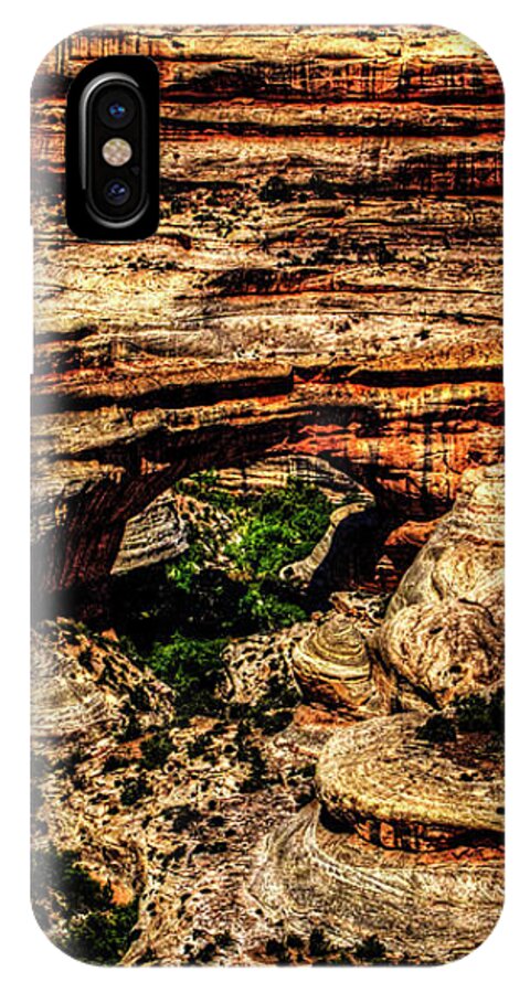 Utah iPhone X Case featuring the photograph Sipapu Bridge No. 2 by Roger Passman