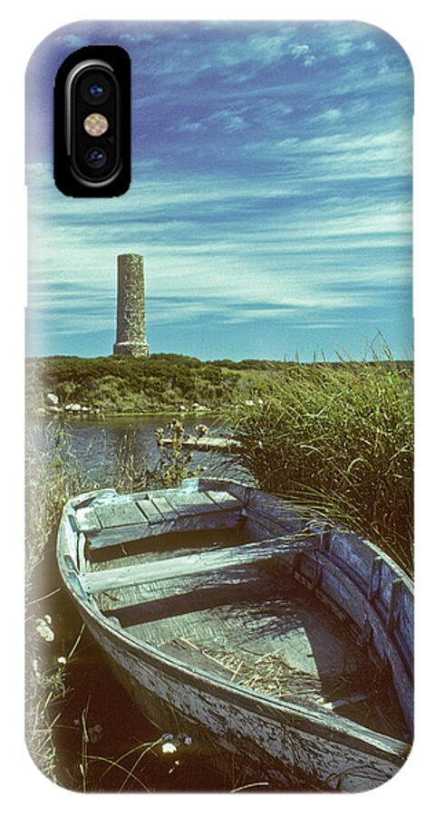 Cuttyhunk Island iPhone X Case featuring the photograph Skiff at Westend Pond by Nautical Chartworks